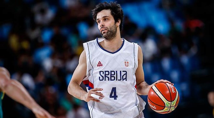 Virtus Bolognaan siirtynyt Milos Teodosic kuuluu Serbian ykkösnyrkkiin. Kuva: FIBA Europe.