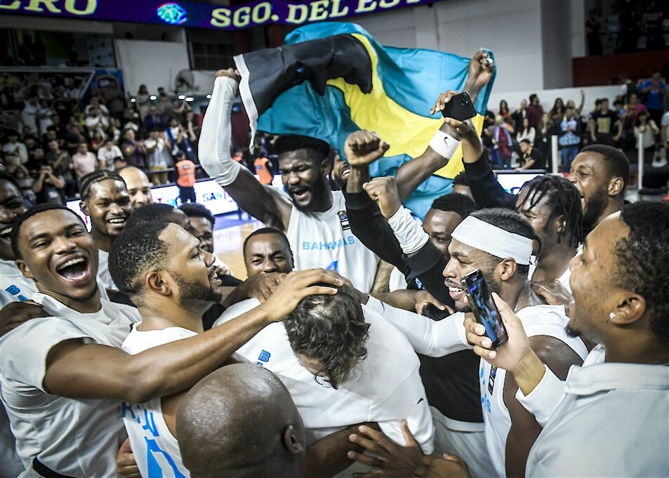Bahama yllätti monet, kun se kaatoi Argentiinan olympiaesikarsinnoissa. Kuva: FIBA