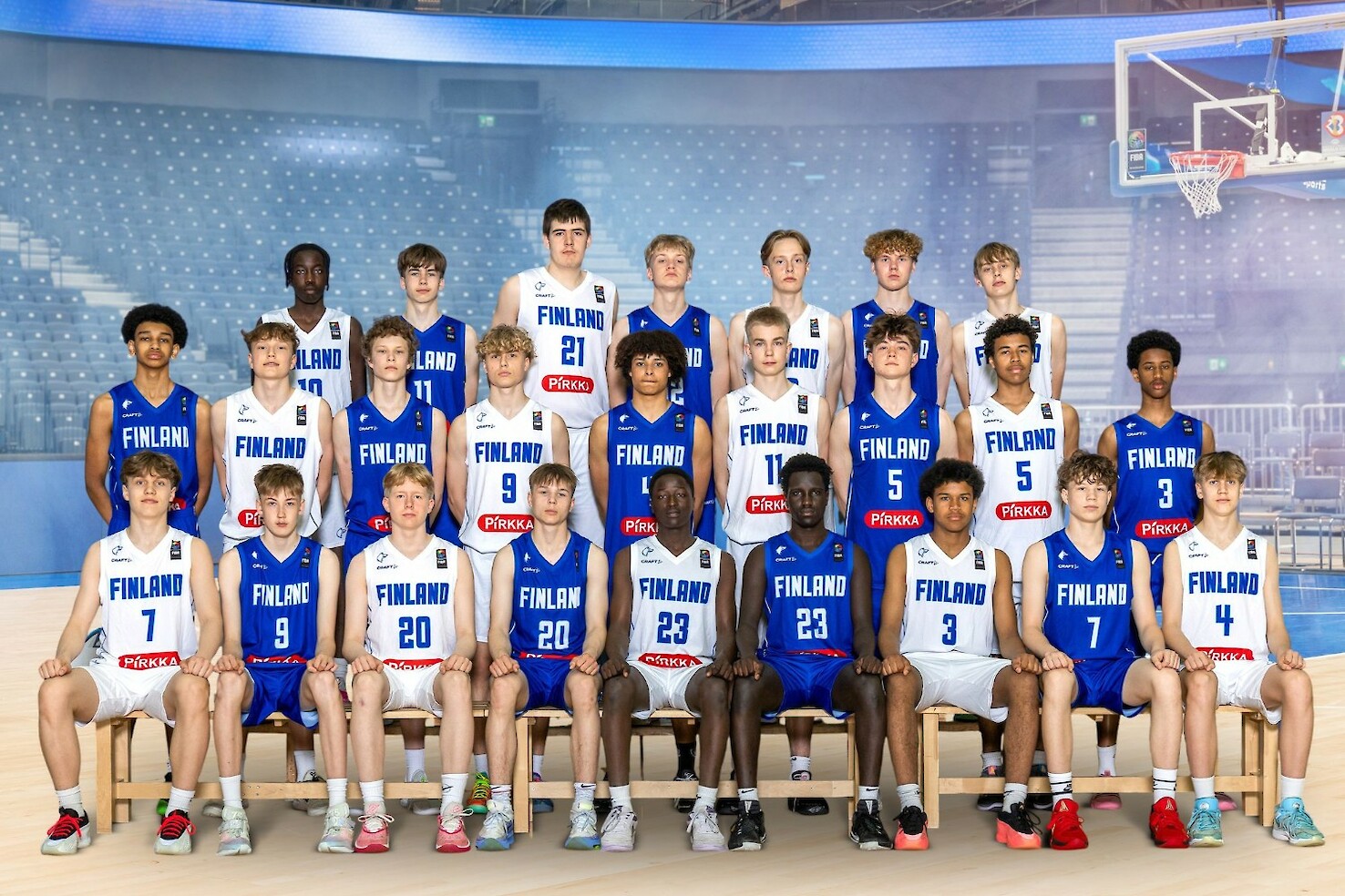 Suomen 16-vuotiaiden poikien maajoukkue.